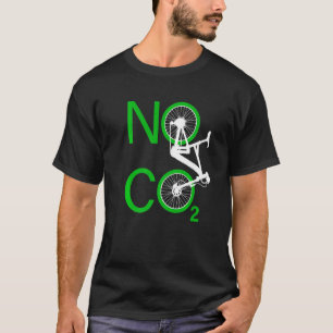 Camiseta No hay descaro en la bicicleta de CO2 contra el ca