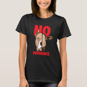 Camiseta No Hay Diferencia Entre El Perro Y El Vegetariano 
