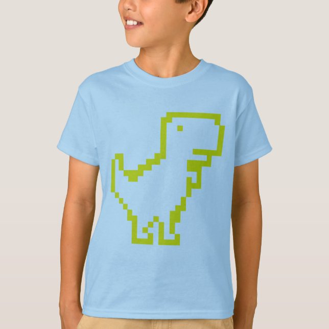 Camiseta No hay dinosaurio en internet (Anverso)