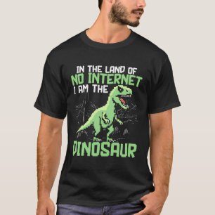 Camiseta No hay dinosaurios de internet que adoren la Paleo