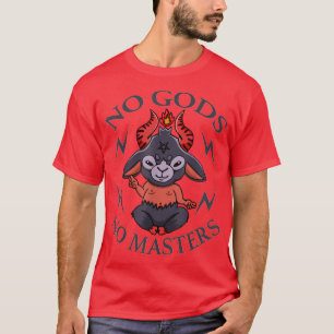 Camiseta No hay dioses ni máster Baphomet Pentagram Atheist
