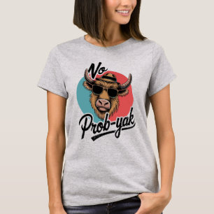 Camiseta No hay diseño de Guay Yak retro prob-yak