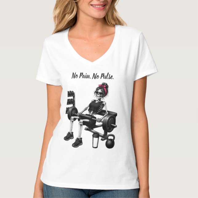Camiseta No hay dolor. No hay pulso (Anverso)
