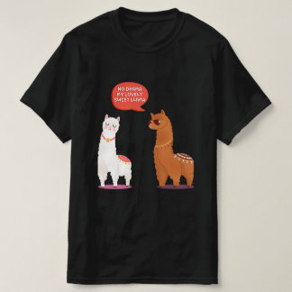 Camiseta No hay drama adorable Llama graciosa alpaca T-Shir