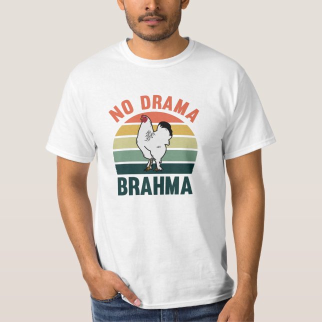 Camiseta No hay drama para los pollos Brahma propietarios d (Anverso)