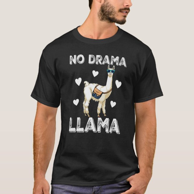 Camiseta No hay drama que llama a las mujeres a un amor ani (Anverso)