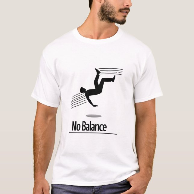 Camiseta No hay equilibrio - El arte de caer (Anverso)