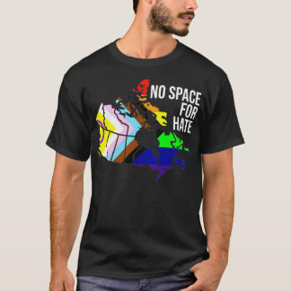 Camiseta No hay espacio para el odio hacia Canadá