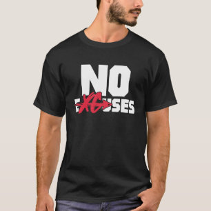 Camiseta No hay excusas para correr maratón y corredora de