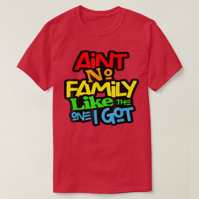 Camiseta No hay familia como la que tengo ama de familia Fu (Diseño del anverso)