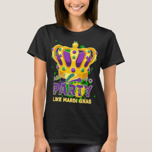 Camiseta No hay fiesta como Mardi Gras Paint Splatter para