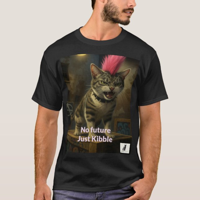 Camiseta No hay futuro, juste de croquetas (Anverso)
