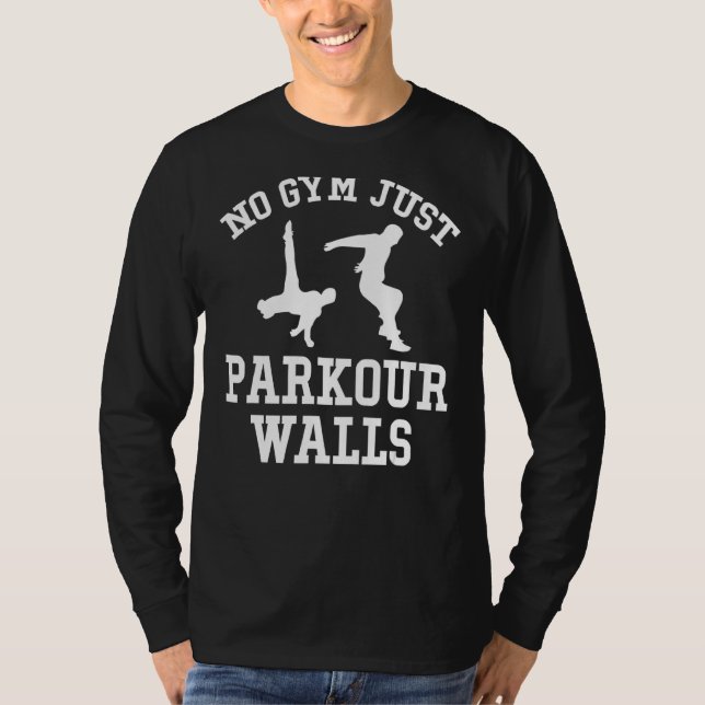Camiseta No hay gimnasio, sólo parkour (Anverso)