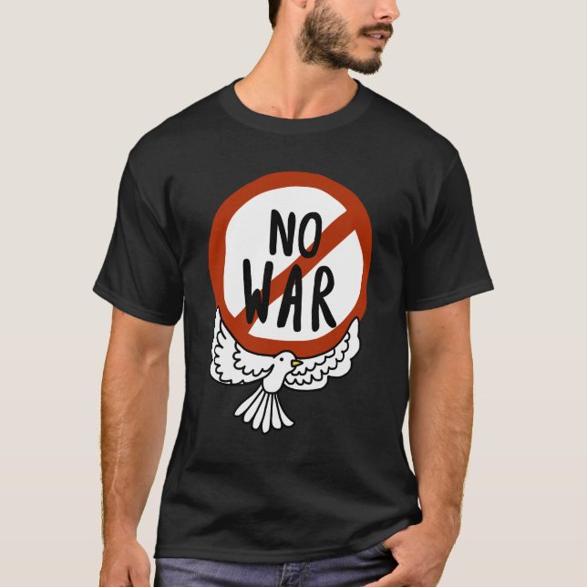 Camiseta No hay guerra con la paloma (Anverso)