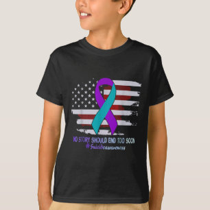 Camiseta No hay historia que terminar muy pronto con suicid