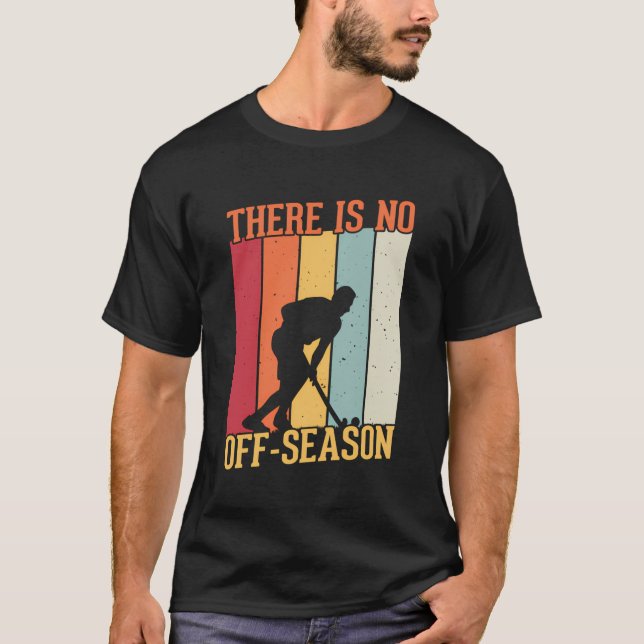 Camiseta No Hay Jugador De Hockey De Hockey De Campo Fuera  (Anverso)