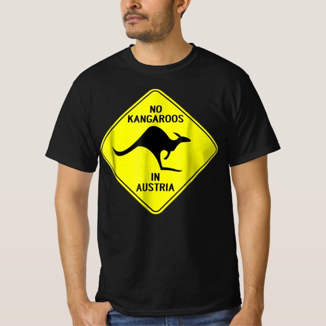 Camiseta No Hay Kangaroos En Austria (Anverso)
