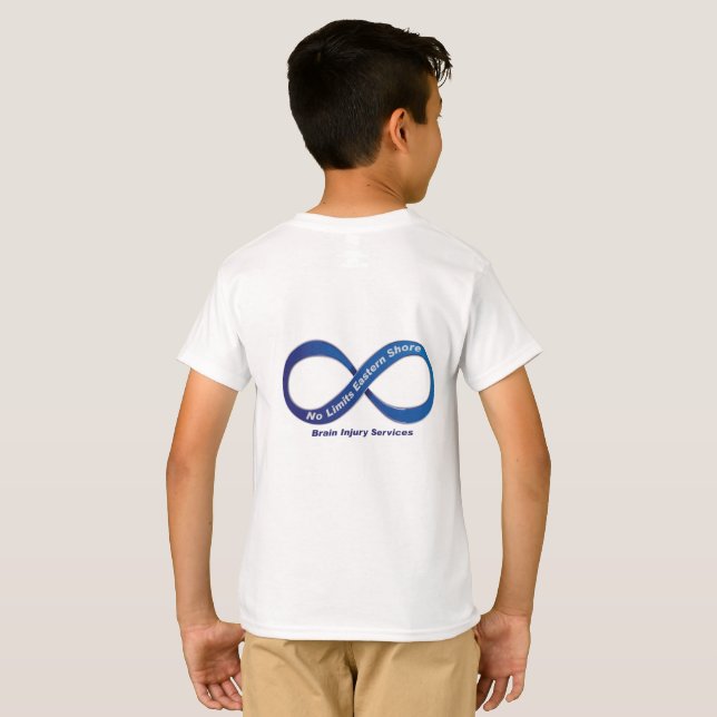 Camiseta No hay límites al tamaño de los jóvenes de la cost (Reverso completo)