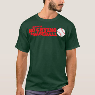 Camiseta No hay llanto en la versión roja del béisbol