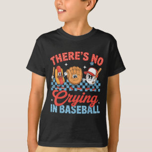 Camiseta No Hay Llorar En Béisbol Divertido Día De Juego Ba