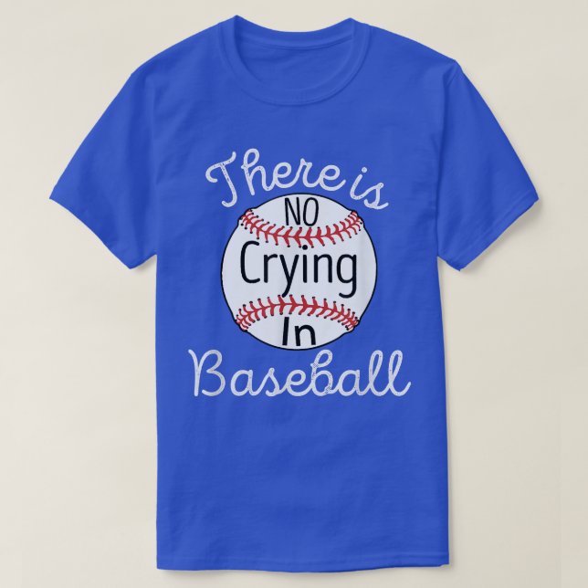 Camiseta No Hay Lloros En El Béisbol De La Liga Pequeña  (Diseño del anverso)