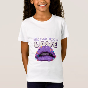 Camiseta No hay lógica en el té gráfico de amor