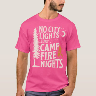 Camiseta No hay luces de la ciudad, sólo camping de los hom