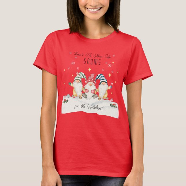 Camiseta No hay lugar como Gnome para las vacaciones (Anverso)