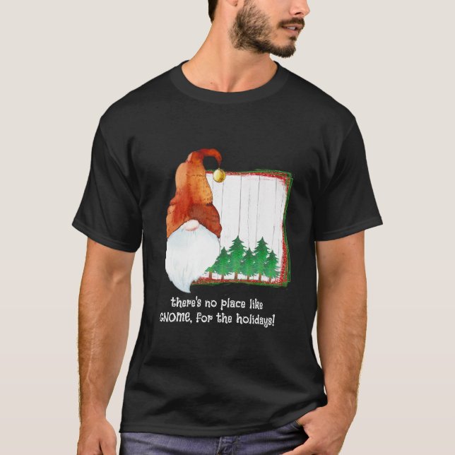 Camiseta No hay lugar como GNOME, para las vacaciones. (Anverso)