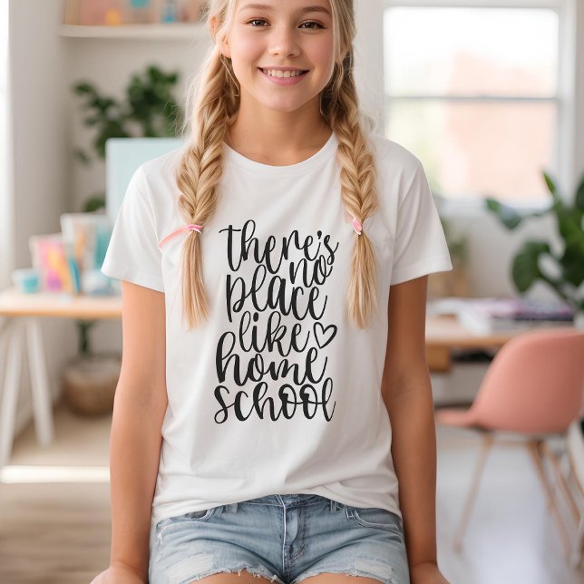 Camiseta No hay lugar como la escuela de hogar (Subido por el creador)