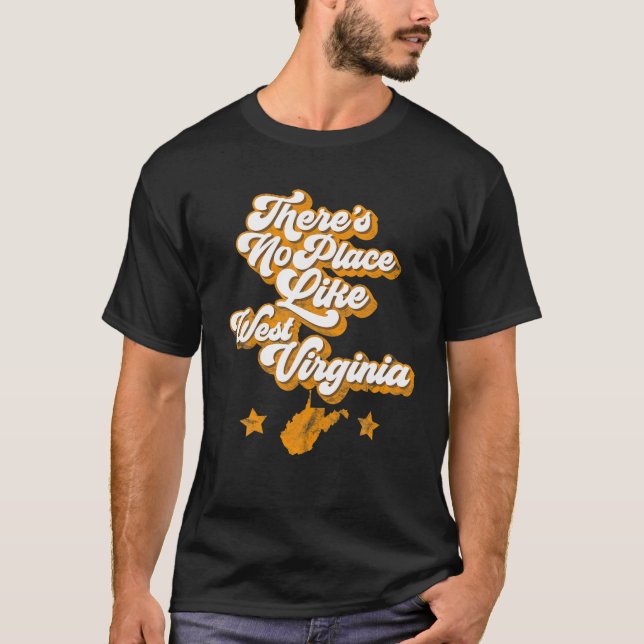 Camiseta No hay lugar como Virginia Occidental, Estado de o (Anverso)