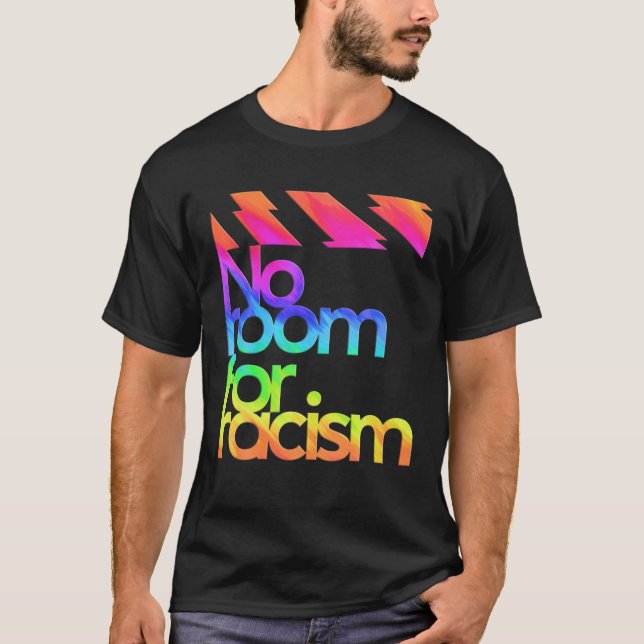 Camiseta No Hay Lugar Para La Vida Racista Y La Conciencia  (Anverso)