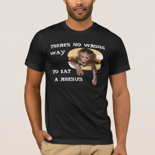 Camiseta No hay manera incorrecta de comer un macaco de la