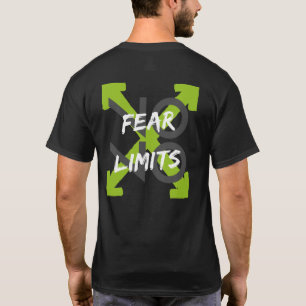 Camiseta No hay miedo, no hay límites a la tipografía, ropa