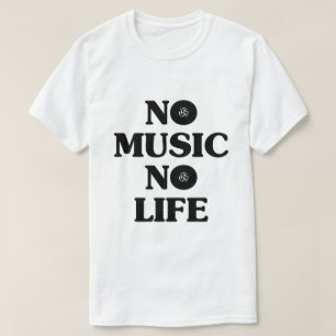 CAMISETA NO HAY MÚSICA NI VIDA