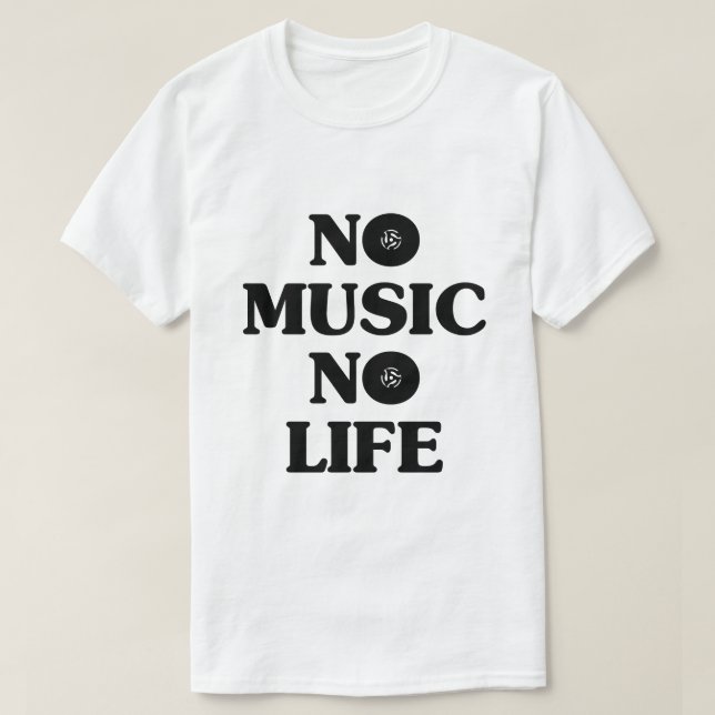 CAMISETA NO HAY MÚSICA NI VIDA (Diseño del anverso)