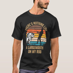 Camiseta No hay nada como un largemouth en mi culo de sangr