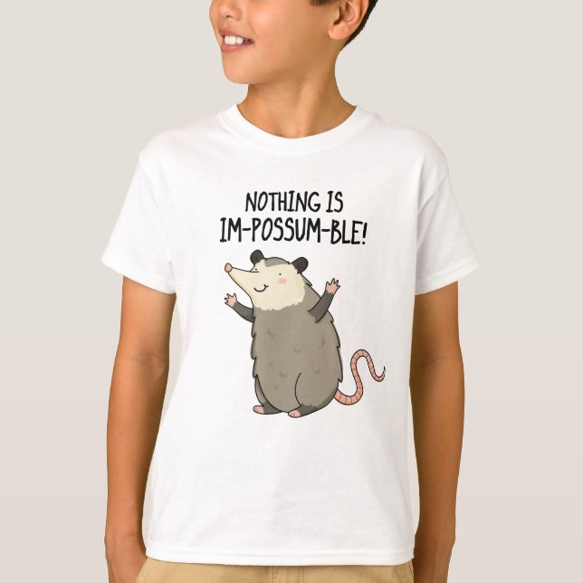 Camiseta No hay nada que sea gracioso, Possum Pun (Anverso)