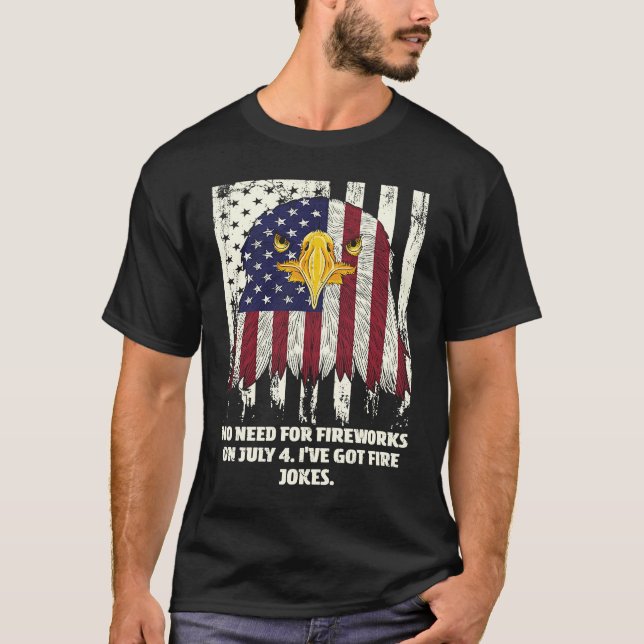 Camiseta No hay necesidad de fuegos artificiales el 4 de ju (Anverso)