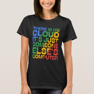 Camiseta No hay nubes, es sólo la compuesta de alguien más