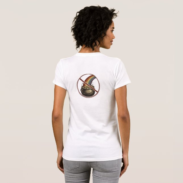 Camiseta No hay olla de oro (Reverso completo)