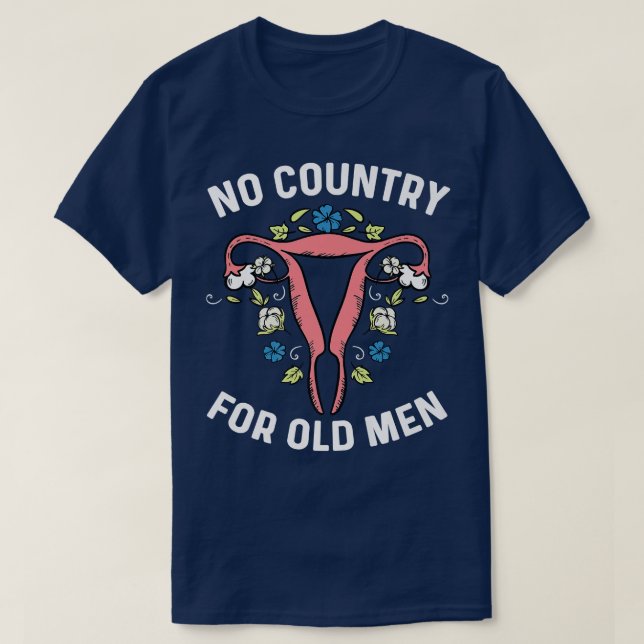 Camiseta No Hay País Para Hombres Mayores Feminis De Hister (Diseño del anverso)