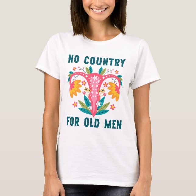 Camiseta No Hay País Para Los Hombres Mayores, Rig Reproduc (Anverso)