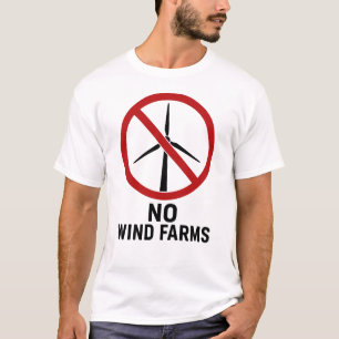 Camiseta No hay parques eólicos - No hay aerogeneradores