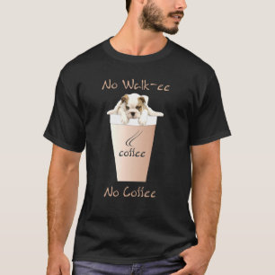 Camiseta No hay paseo ni café Bulldog francés perro café