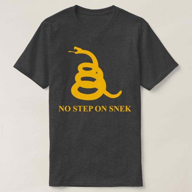 CAMISETA NO HAY PASO EN EL ORO DE SNEK (Diseño del anverso)