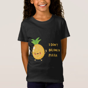 Camiseta No hay piña en la pizza, no pertenezco a la pizza