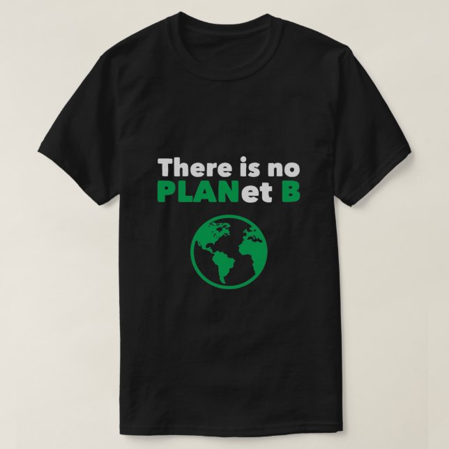 Camiseta No hay planeta B (Diseño del anverso)