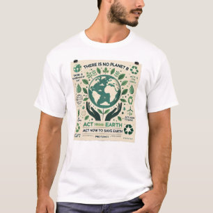 Camiseta No hay planeta B - Actuar ahora para salvar la Tie