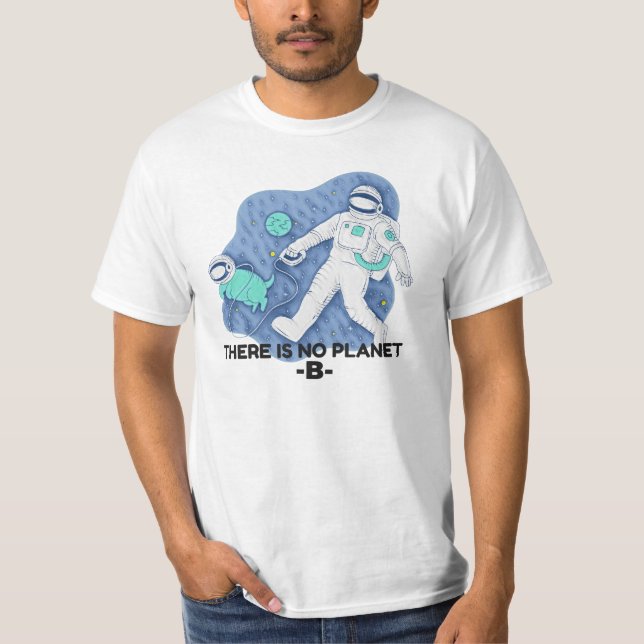 Camiseta No Hay Planeta B - Día De La Tierra (Textura Esboz (Anverso)